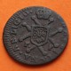 @RARA@ ESPAÑA Rey FERNANDO VII 1 MARAVEDI 1826 Ceca de PAMPLONA MONEDA DE COBRE Spain 1 Maravedis R/3