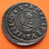 ESPAÑA Rey FELIPE IIII 16 MARAVEDIES 1664 Letra R Ceca de CORUÑA KM.172.2 MONEDA DE COBRE 16 Maravedis Felipe IV