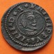 ESPAÑA Rey FELIPE IIII 16 MARAVEDIES 1664 Letra R Ceca de CORUÑA KM.172.2 MONEDA DE COBRE 16 Maravedis Felipe IV