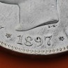 @MUY BONITA@ ESPAÑA 5 PESETAS 1897 * 18 97 SGV REY ALFONSO XIII KM.707 MONEDA DE PLATA (DURO - RAYAS) Spain R/3