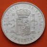 @MUY BONITA@ ESPAÑA 5 PESETAS 1897 * 18 97 SGV REY ALFONSO XIII KM.707 MONEDA DE PLATA (DURO - RAYAS) Spain R/3