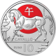 . 3 monedas x SAN MARINO 10 EUROS 2024 CABALLO + CABRA + MONO Calendario Lunar 7ª+8ª+9ª NICKEL + COLOR