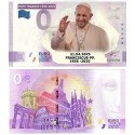 . 1 aaaaaaaacoin @ENVÍO HOY@ VATICANO Cero EUROS 2025 PAPA FRANCISCO BILLETE DE USO TURISTICO similar al de 500 EUROS