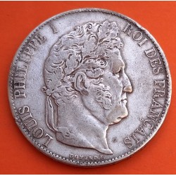 FRANCIA 5 FRANCOS 1846 A Ceca de PARIS REY LOUIS PHILIPPE I KM.749 MONEDA DE PLATA Roi Des Francais