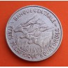 AFRICA ECUATORIAL FRANCESA 100 FRANCOS 1967 ANTILOPES KM.5 MONEDA DE NICKEL MBC Afrique Equatoriale Francaise R/2