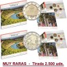 . 1 aaaaaaacoin @MUY RARAS - 2 monedas VERSIÓN HOLOGRAMA@ LUXEMBURGO CARTERA OFICIAL EUROS 2025 Tirada 2.500 uds