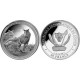 . 1 aaaaaaaaacoin CONGO 20 FRANCOS 2025 CARNOTAURUS DINOSAURIO 4ª MONEDA DE PLATA ONZA OZ 2ª Serie Prehistoric Life