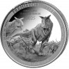 . 1 aaaaaaaaacoin CONGO 20 FRANCOS 2025 CARNOTAURUS DINOSAURIO 4ª MONEDA DE PLATA ONZA OZ 2ª Serie Prehistoric Life