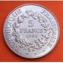 @ESCASA@ FRANCIA 5 FRANCOS 1996 HERCULES TRES GRACIAS KM.1155 MONEDA DE NICKEL SC- France 5 Francs