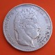 FRANCIA 5 FRANCOS 1845 K Ceca de BORDEAUX Rey LOUIS PHILIPPE I KM.749 MONEDA DE PLATA @RARA@ Republique Francaise