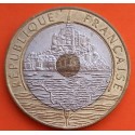 FRANCIA 20 FRANCOS 1992 MONTE SAINT MICHEL KM.1008 MONEDA BIMETALICA MBC+ France 20 Francs
