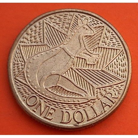 AUSTRALIA 1 DOLAR 1988 CANGURO BOXEANDO e ISABEL II KM.100 MONEDA DE LATON SC- $1 Dollar