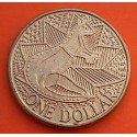 AUSTRALIA 1 DOLAR 1988 CANGURO BOXEANDO e ISABEL II KM.100 MONEDA DE LATON SC- $1 Dollar