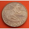 AUSTRALIA 1 DOLAR 1988 CANGURO BOXEANDO e ISABEL II KM.100 MONEDA DE LATON SC- $1 Dollar