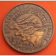 CAMERUN 25 FRANCOS 1962 ANTILOPES y VALOR KM.8 MONEDA DE LATON MBC- Cameroun AFRIQUE EQUATORIALE FRANCAISE