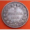FRANCIA 5 FRANCOS 1848 A Ceca de PARIS REY LOUIS PHILIPPE I KM.749 MONEDA DE PLATA Roi Des Francais