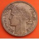 FRANCIA 1 FRANCO 1936 DAMA Tipo MORLON KM.885 MONEDA DE LATON MBC- France 1 Franc
