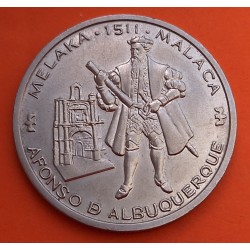 PORTUGAL 200 ESCUDOS 1995 ALFONSO DE ALBUQUERQUE y NAO MALACA KM.681 MONEDA DE NICKEL EBC + IMPERFECCIONES