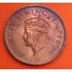 INDIA 1/4 ANNA 1942 Ceca de CALCUTA Rey JORGE VI KM.531 MONEDA DE BRONCE MBC+ One Quarter BRITISH INDIA