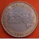 PORTUGAL 200 ESCUDOS 1996 XXVI JUEGOS OLIMPICOS ATLANTA SALTO BIMETAL KM.687 MONEDA DE NICKEL MBC Portuguese coin