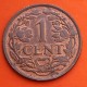 ANTILLAS HOLANDESAS 1 CENTIMO 1959 LEON RAMPANTE Época REINA JULIANA KM.1 MONEDA DE COBRE SC- Netherland Antilles