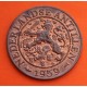 ANTILLAS HOLANDESAS 1 CENTIMO 1959 LEON RAMPANTE Época REINA JULIANA KM.1 MONEDA DE COBRE SC- Netherland Antilles