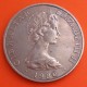 GIBRALTAR 1 CORONA 1980 ALMIRANTE NELSON y GALEÓN KM.12 MONEDA DE NICKEL MBC 1 Crown coin R/3