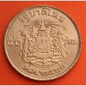THAILANDIA 10 SATANG 1957 REY RAMA IX KM.79 MONEDA DE LATON EBC Thailand RAMA IX
