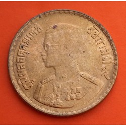 THAILANDIA 10 SATANG 1957 REY RAMA IX KM.79 MONEDA DE LATON EBC Thailand RAMA IX