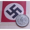 SUIZA 1 RAPPEN 1943 B ESCUDO KM.3.A MONEDA DE ZINC MBC+ OCUACION NAZI III REICH WWII Switzerland