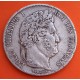 FRANCIA 5 FRANCOS 1845 A Ceca de PARIS Rey LOUIS PHILIPPE I KM.749 MONEDA DE PLATA MBC- Republique Francaise