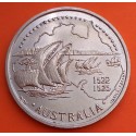 PORTUGAL 200 ESCUDOS 1995 NAOS LLEGANDO A AUSTRALIA 1522 1525 KM.684 MONEDA DE NICKEL EBC + Imperfecciones