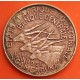 CAMERUN 5 FRANCOS 1965 ANTILOPES KM.20 MONEDA DE LATÓN MBC- Cameroon 5 Francs AFRIQUE ECUATORIALE