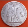 FRANCIA 5 FRANCOS 1848 A Ceca de PARIS 2ª REPUBLICA - HERCULES KM.756.1 MONEDA DE PLATA MBC- France 5 Francs silver
