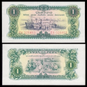 LAOS 1 KIP 1968 ENFERMERAS y AGRICULTORES Pick 19.A BILLETE SC Lao Republic UNC BANKNOTE