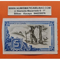 . @NÚMERO CAPICUA 035530@ BILBAO 5 PESETAS 1937 CAJA DE AHORROS y MONTE DE PIEDAD MUNICIPAL BILLETE MBC+ Pick S.561 España
