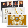 . 2013 UNITED STATES MINT PRESIDENTIAL $1 COIN PROOF SET ESTADOS UNIDOS Estuche 4 Monedas 1 DOLAR 2013 PRESIDENTES