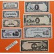 . 8 Billetes 2ª GUERRA MUNDIAL x JAPON 1+5+10+50 CENTAVOS - 1 PESO - 5+10+100 PESOS 1942 a 1944 OCUPACION DE FILIPINAS WWII
