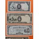 . 8 Billetes 2ª GUERRA MUNDIAL x JAPON 1+5+10+50 CENTAVOS - 1 PESO - 5+10+100 PESOS 1942 a 1944 OCUPACION DE FILIPINAS WWII