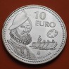 . @RARA@ ESPAÑA 10 EUROS 2011 FRANCISCO DE ORELLANA MONEDA DE PLATA NO ESTUCHE FNMT SI CÁPSULA
