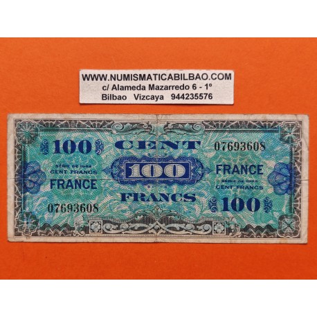 @PVP NUEVO 200€@ OCUPACIÓN ALIADA TRAS EL III REICH x FRANCIA 100 FRANCOS 1944 USO MILITAR Pick 118 BILLETE MBC-