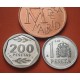 2 monedas @PROOF@ España 1 PESETA + 200 PESETAS 1987 III EXPOSICION NACIONAL DE NUMISMATICA E-87 SIN CARTERA FNMT E87