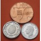 2 monedas @PROOF@ España 1 PESETA + 200 PESETAS 1987 III EXPOSICION NACIONAL DE NUMISMATICA E-87 SIN CARTERA FNMT E87