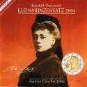 AUSTRIA CARTERA EUROS 2004 SC 1+2+5+10+20+50 Centimos + 1€ + 2 EUROS 2004 SET KMS Österreich