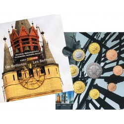 @RARA@ BELGICA CARTERA OFICIAL EUROS 2008 BU SET 1+2+5+10+20+50 CENTIMOS 1 EURO + 2 EUROS 2008 SC 8 MONEDAS Tipo 2