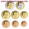 BELGICA CARTERA OFICIAL EUROS 2014 BU SET 1+2+5+10+20+50 CENTIMOS 1 EURO + 2 EUROS SC MONEDAS DISEÑO TIPO 3 REY ALBERTO