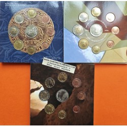 . @LOTE de 3@ BELGICA CARTERA OFICIAL EUROS 2002 + 2004 + 2011 SC 1+2+5+10+20+50 Centimos + 1 EURO + 2 EUROS Belgium