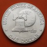 ESTADOS UNIDOS 1 DOLAR 1976 S EISENHOWER BICENTENNIAL KM.206A MONEDA DE PLATA SC + Imperfecciones USA 1 Dollar