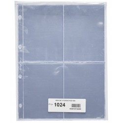 PARDO 10 hojas de 4 ESPACIOS PARA POSTALES, CROMOS ANTIGUOS... modelo 1024 PLASTICO DE GRAN CALIDAD para ALBUM GRANDE 127501