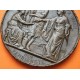 . @ESCASA@ AUSTRIA MEDALLA DE BRONCE 1873 EXPOSICIÓN MUNDIAL DE VIENA Emperador JOSEPH I 70mm 156 gramos